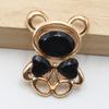 10pcs25 * 30MM Fashionable And Cute Alloy Teddy Bear DIY Accessories Hair Accessories Cartoon Phone Case Hole Shoe Accessories