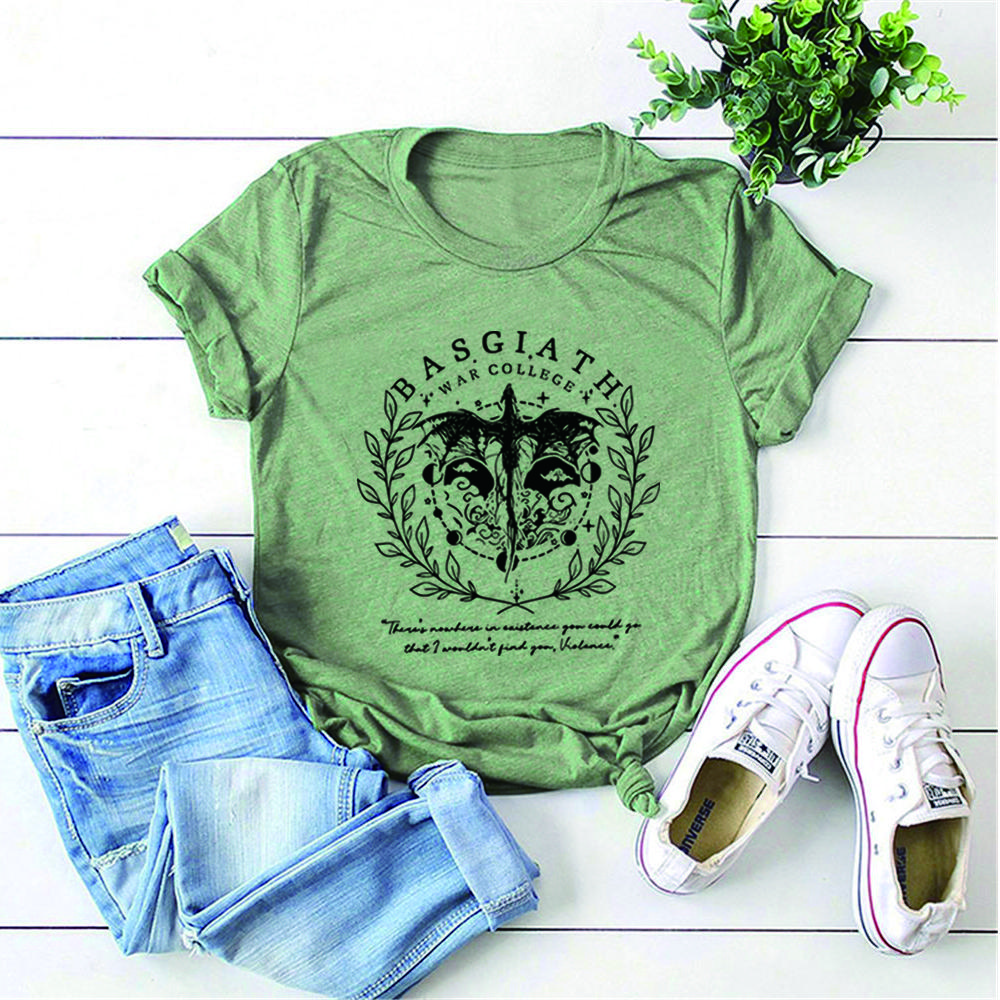 Basgiath War College T-Shirt Ästhetisches Fourth Wing Shirt Retro Fly or Die Shirts Fourth Wing Riders Quadrant Tee Bücherhaftes Geschenk