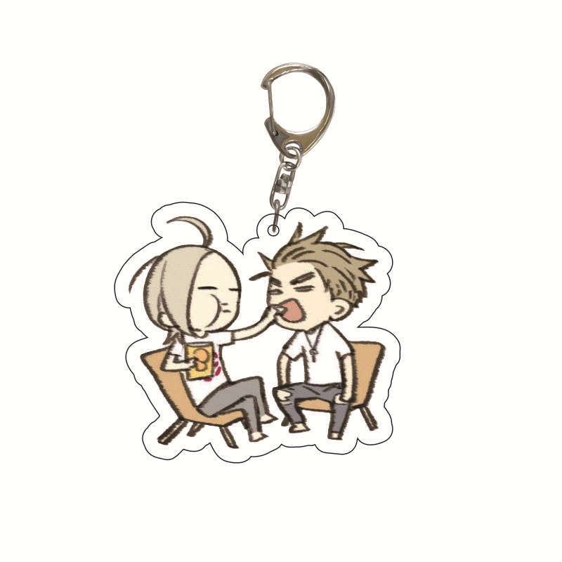 6CM Anime 19 Days Keychain Mo Guanshan Old Xian He Tian Jian Yi Manga Youth Acrylic Pendant Figure Key Chain For Children Gifts