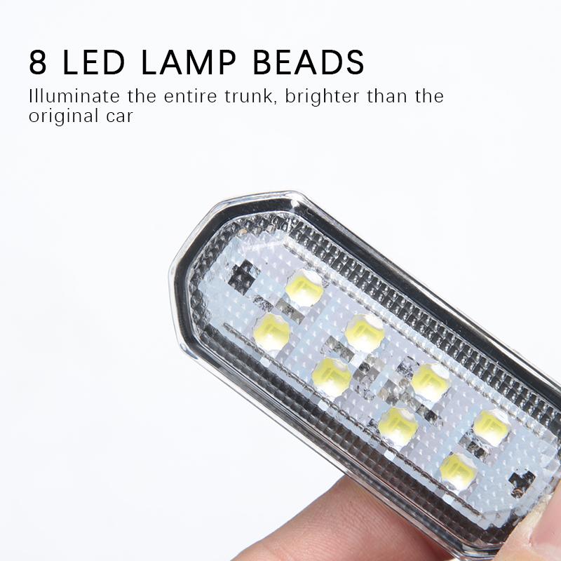 Futhope Replacement LED Trunk For Tesla Model Y 8LED Beads Ultra-Bright Easy-Plug Lighting Upgrade LEDs Light Bulbs Kit Car