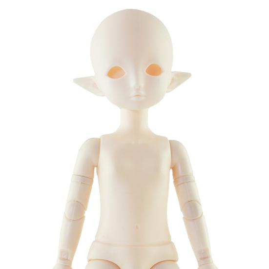 Chubby Elf Doll 30cm 22-Joint White Body Elf Doll for Customization Photography DIY Plastic Articulated Jointed Elf Toy for Collectors & Kids Role