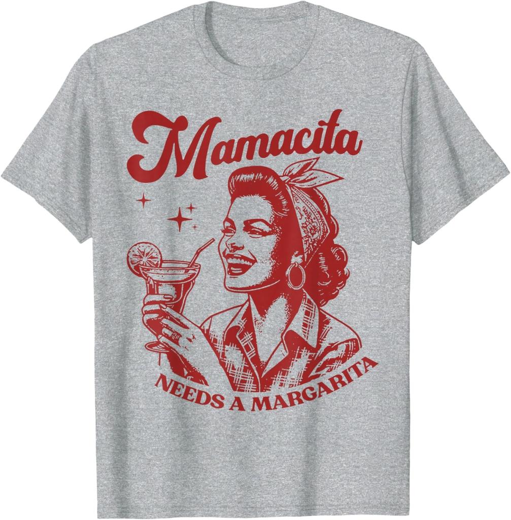 Funny Mamacita Needs A Margarita Design Funny Unisex T-Shirt