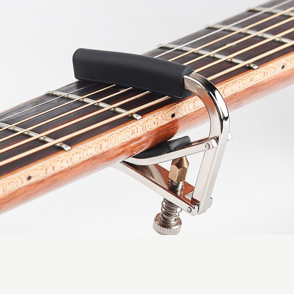 Alice A007V Guitar Capo for Acoustic & Classical Guitars, Adjustable Tension Metal Clamp, Universal Key Clamp