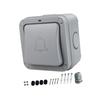 Switch Push Button Doorbell Momentary Contact Resettable Waterproof Wall Buttons