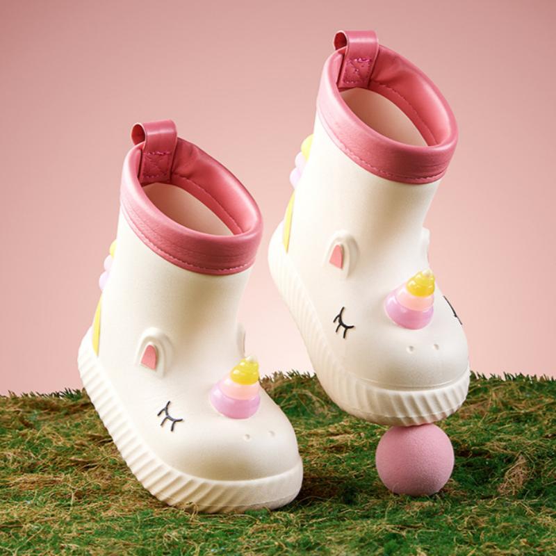 Children's Rain Boots Baby Rain Boots Non-slip Girls Lightweight Water Shoes Girls Waterproof Shoes