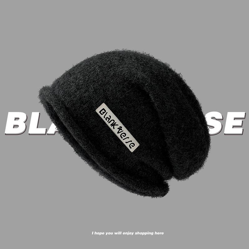 

Осенью и зимой новая шапка для укладки вязаная шапка женская показать маленькое лицо повседневная теплая большая окружность головы шерстяная шапка холодная шапка