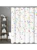 Colorful Stars Shower Curtain, Bathroom Decorative Shower Curtain, Waterproof Shower Curtain With Hooks