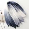 Spain Fashion Ombre Bandhnu Tassel Viscose Shawl Scarf Lady High Quality Wrap Pashmina Stole Bufandas Muslim Hijab 180*90Cm