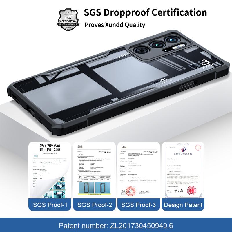 XUNDD Case for ZTE nubia Red Magic 9 Pro 5G/9 Pro+ 5G Hybrid TPU+Acrylic Phone Cover