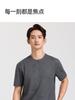 [Ice Silk Imitation Hemp] Langdeng Men's Summer Cool, Breathable, Fashionable Retro Round Neck Printed T-shirt