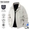 Mark Fairwhale Men's Casual Windproof Waterproof Stand-Collar Jacket