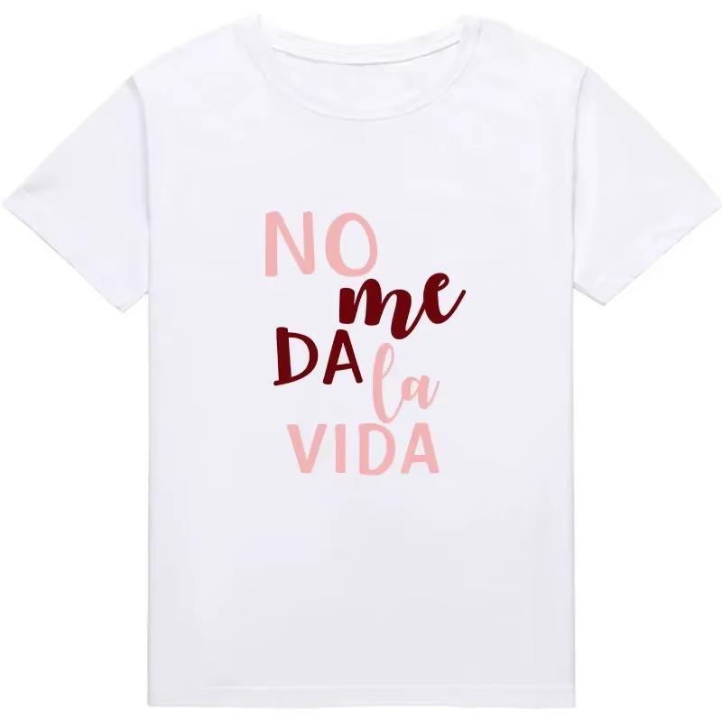 2025 Summer New Retro and Trendy Letter-printed T-shirt Loose and Casual Short-sleeved Cotton Sport Top for Men and Women