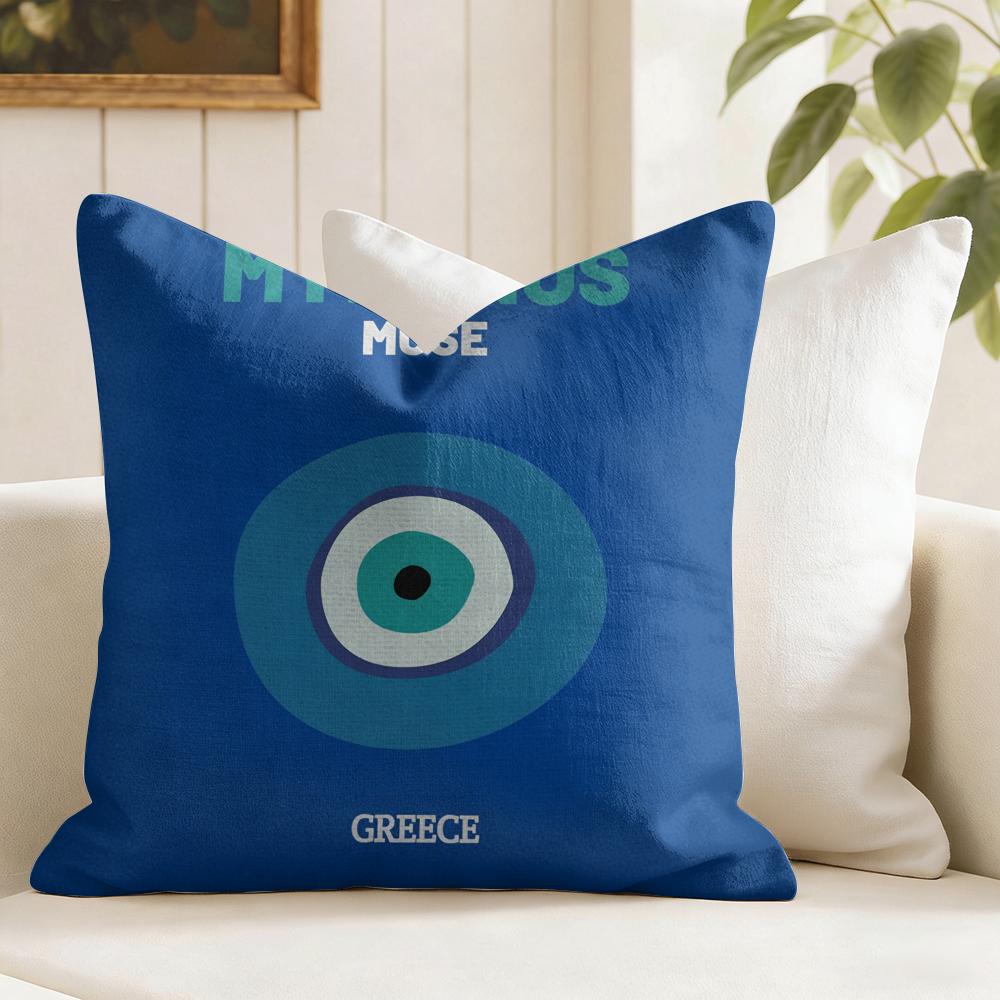 Bali Dubai Jaipur Travel Cushion Cover Eco Linen Pillow Case DoubleSided Print Breathable Durable Zipper Home Decor Gift