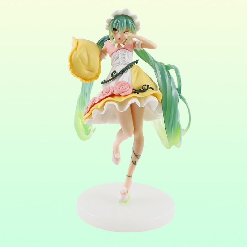New Anime Figure Hatsune Miku Cinderella Wonderland Long Hair Princess Kawaii Virtual Singe Miku  Model Collecting Toys
