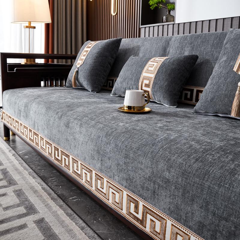 Sofa Cushion Universal In All Seasons  New Simple And High-End New Chinese-Style Thickened Non-Slip Seat Cushion Sofa Cover Cover Towel
