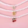INS Adjustable Sweet Pet Pendant Necklace Princess Style Pet Pearl Necklace Pet Accessories Adjustable Cat Collar Necklace