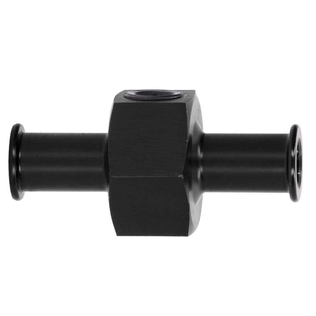 Fuel Pressure Gauge Adapter T Shape 3Celsius8in Hose Port 1Celsius8in NPT Fitting Auto Parts