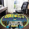 1pz Tappeto Rotondo Ufficio Batman, Sotto Sedie da Ufficio Camera da Letto Soggiorno Arredamento Casa, Decorazione Stanza, Disponibile in Varie Misure