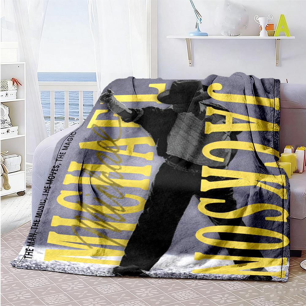 Michael Jackson Blanket Warmthful Decor Great For Chair Office Bed Allseason Use Digital Print Birthday Christmas Gift Blanket
