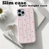 Ins Pink Love Striped Girl Heart Film Mobile Phone Case for iPhone17Pro Apple 14 Spot Wholesale