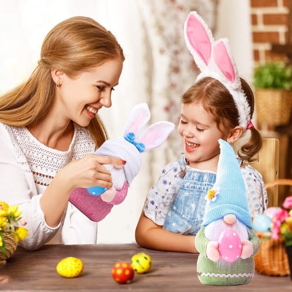 Easter Bunny with Egg Ornament – Faceless Doll Gift