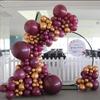 Burgundy Wedding Birthday Decoration Scene Arrangement Wedding Room Balloon Chain Dress Engagement Store Opening Anniversary Labor Day