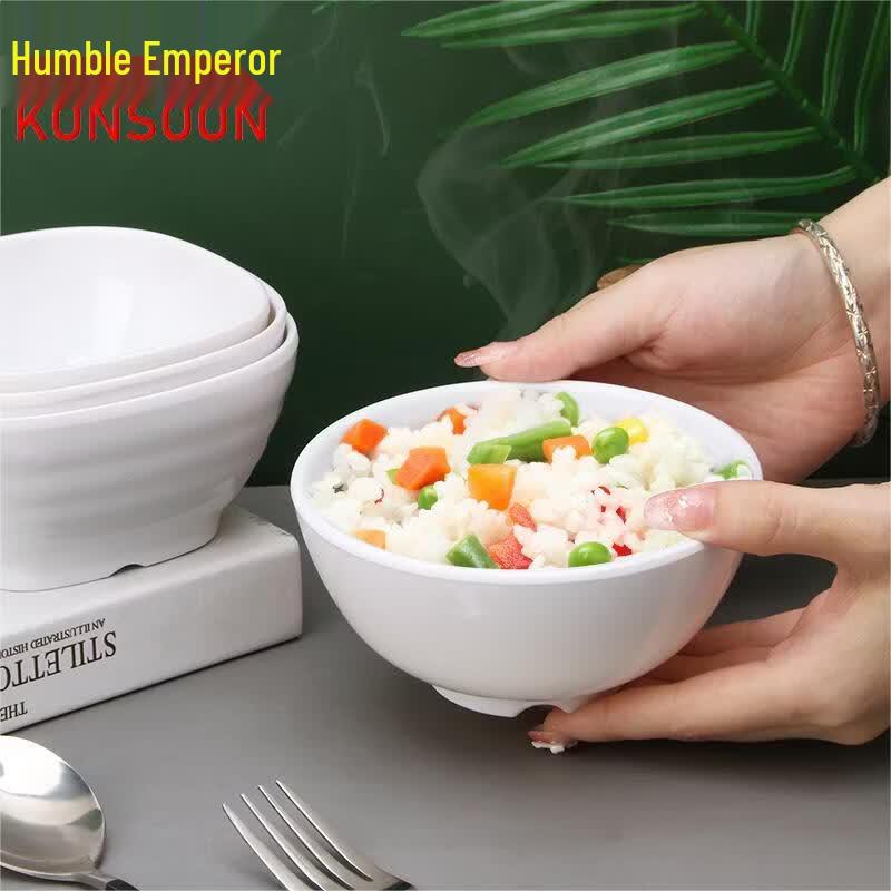 Qianxing 4.5-inch White Melamine Square Bowl