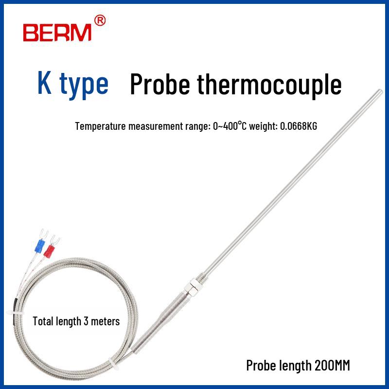 K-Type Thermocouple Temperature Sensor Probe with Controller