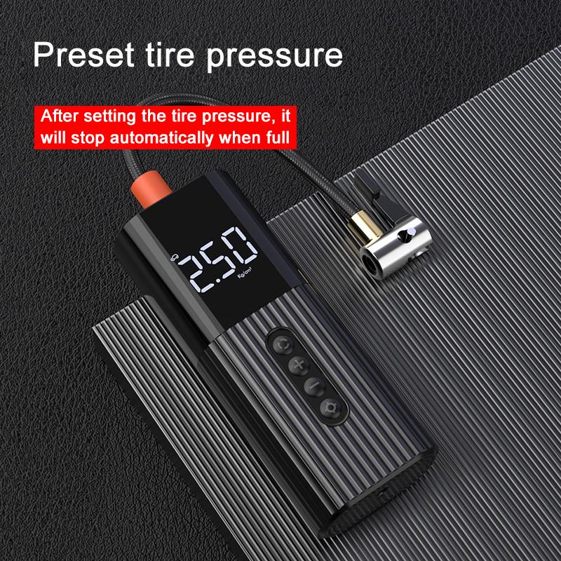 Car Tire Air Pump  Mini Portable Air Compressor Wire High Pressure Inflatable Pump  Tyre Inflator  For Car Bicycle Balls