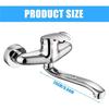 ABKP-360° Rotatable Kitchen Wall Tap, Single Lever Mixer Tap Cold/Hot Sink Mixer Tap Kitchen Tap Wall Mounted Sink Fittings