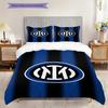 Eredità Inter: Biancheria da letto Tradizione a Strisce Blu (1 * copripiumino + 2 * federa, senza nucleo) Set lenzuola regalo di compleanno di Natale