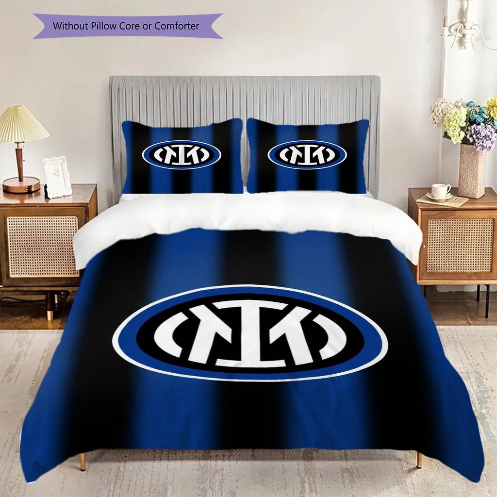 Eredità Inter: Biancheria da letto Tradizione a Strisce Blu (1 * copripiumino + 2 * federa, senza nucleo) Set lenzuola regalo di compleanno di Natale