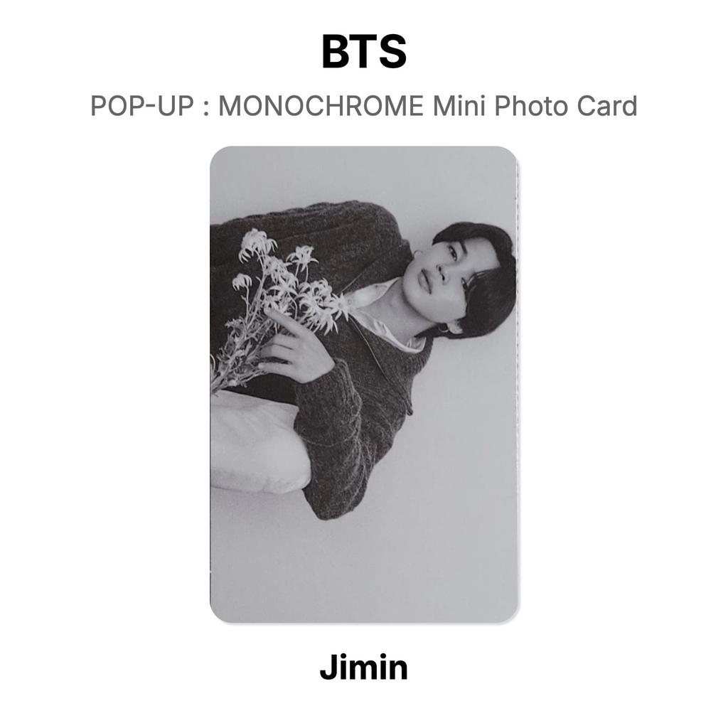 BTS SURGIR : TARJETA FOTOGRÁFICA MINI MONOCROMÁTICA Fotocarte Oficial