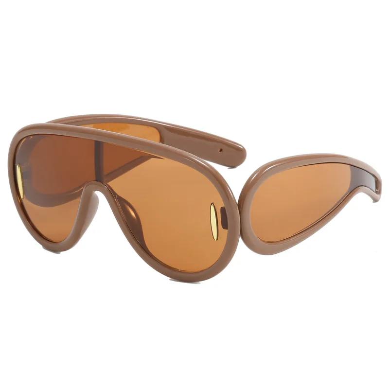 

Sports Punk Luxury Oversized Sunglasses Steampunk Women Men Personality Sun Glasses Ladies Brand Eyewear Goggle Uv400