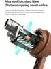 Manual Pencil Sharpener Alloy Steel Blade Compatible Multiple Pencils with 5 Adjustable Tip Auto Eject Broken Lead for Artists Students and Sketching
