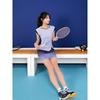 Womens Stylish Color-Block Badminton Top Skirt Set Sportswear Court Training Tournament Wear
