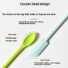 3 Adet Silikon Spatula Seti Çift Başlı Kazıyıcı Kozmetik Reçel Krem Derin Şişe Mini Spatula Uzatılmış Küçük Uçlu Spa Makyaj Aracı