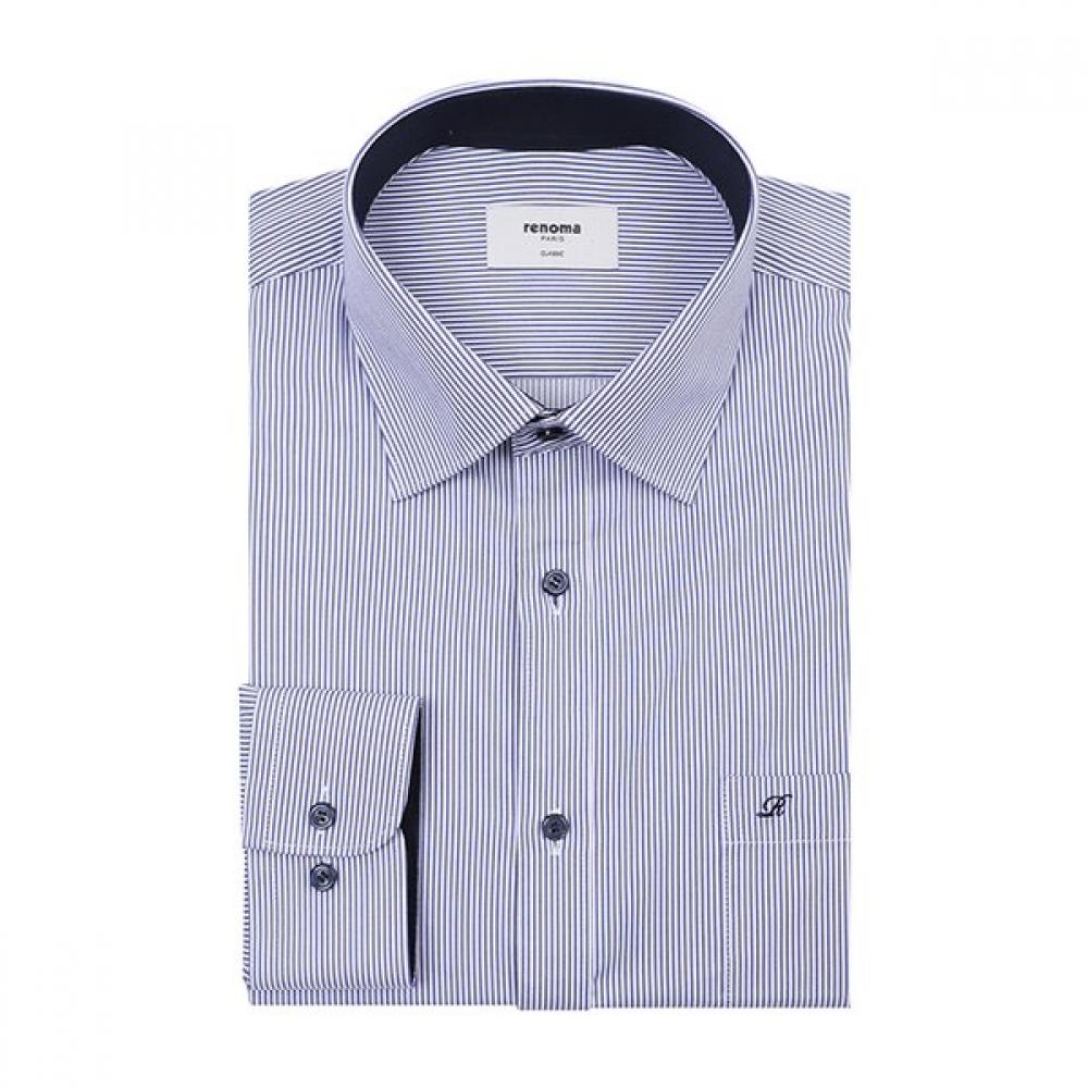 RENOMA Компактная эластичная рубашка в полоску из твила без складок Rzrsg0031 Ny 100