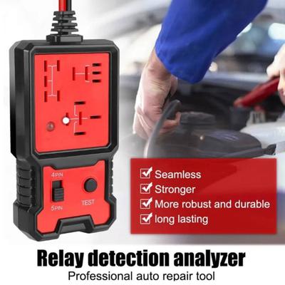 Tester automobilových relé Auto Relay Diagnostic Tool Kompaktní velikost Přenosný Bezpečné použití Tester relé 12V/24V A/C