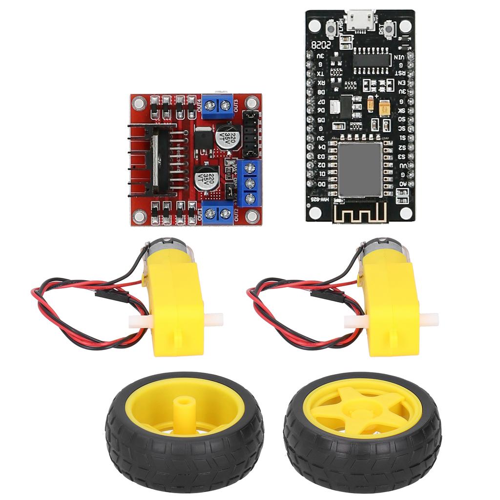 Smart Car Robot Kit for RC Car Plastic Tire Wheel DC36V Motor Gearmotors Module