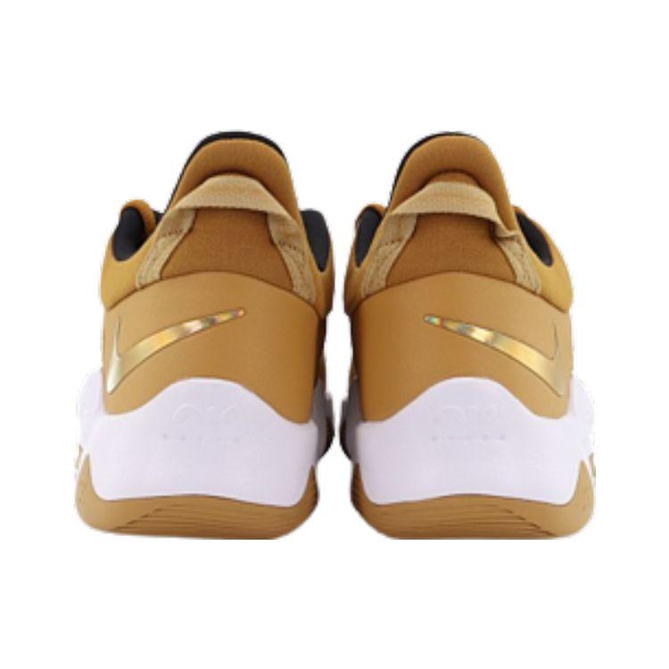 Nike PG 5 EP Wheat Metallic Gold Men Sneakers Brown Grain Black CW3146-700