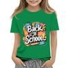 Children's Casual and Fashionable Round-Neck Printed Short-Sleeve Top for Back-to-School