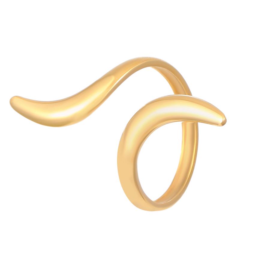 High-End Edelstahl Blumen- & Seestern Offener Ring für Damen
