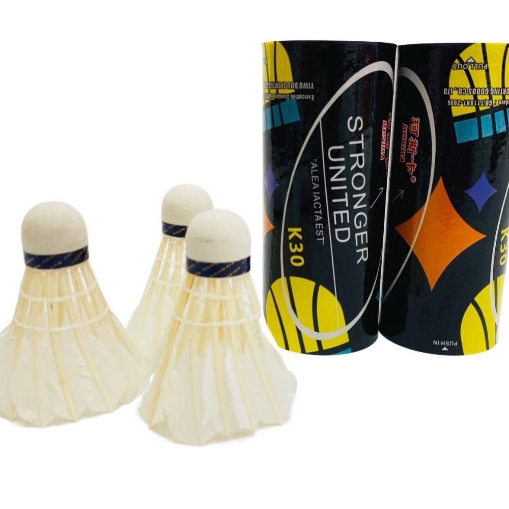 High Speed White Shuttlecock Duck Feather Badminton Training Ball Badminton  Sports Equipments