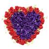 Cross Simulation Rose Heart Wall Decoration for Weddings - Hanging Décor for Home, Wedding Rooms, Cars, and More