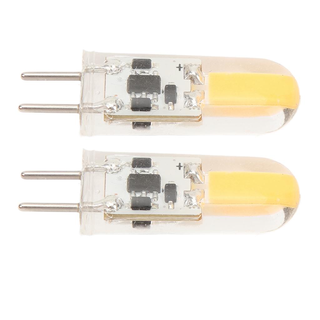 2PCS Silicone LED Light Bulb GY6.35 COB 1505 3W 12V 300LM for Cabinets Closets Outdoor Home Office