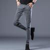 New Classic Designer Trendy Men Skinny Jeans Light Blue Washed Slim Fit Simple Casual Fashion Street Denim Pants