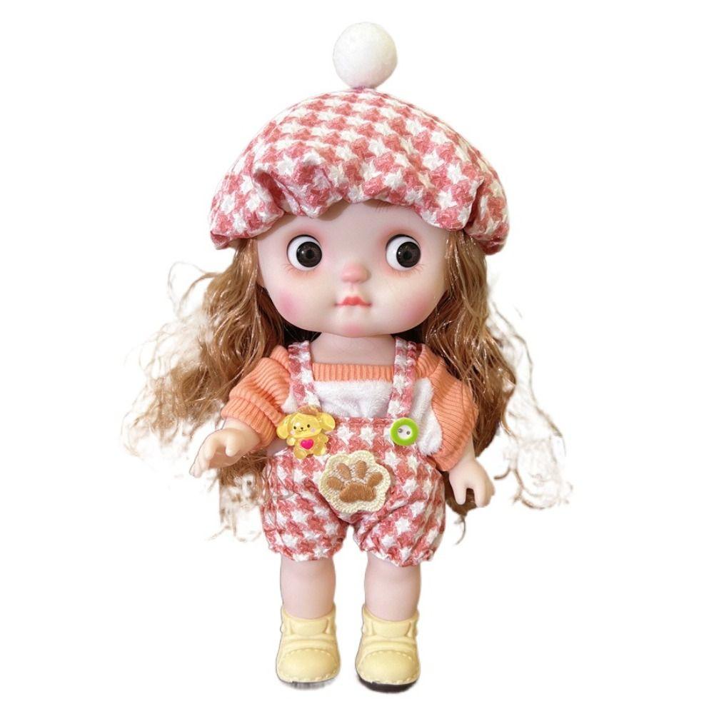Dolly 28cm Dress Doll Full Body Girl Dress Up Toys Cute Doll Girls' Doll with Clothes  Girl Gift
