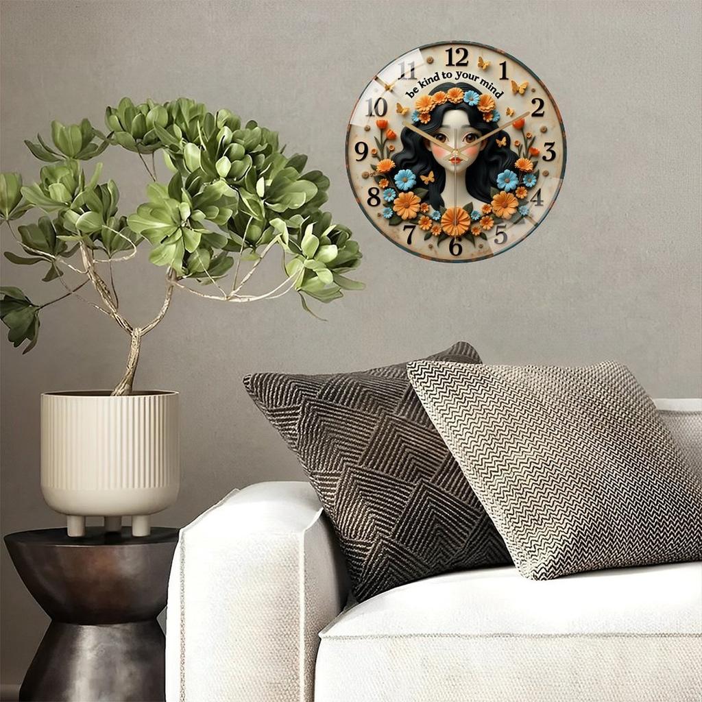 30cm Diameter Glass Wall Clock You Will Grow To Appreciate More Each Day