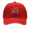 Red Cardinal Bird Snowy Berry Branch Winter Art Sandwich Baseball Cap Sun Cap Outdoor Workouts Hat